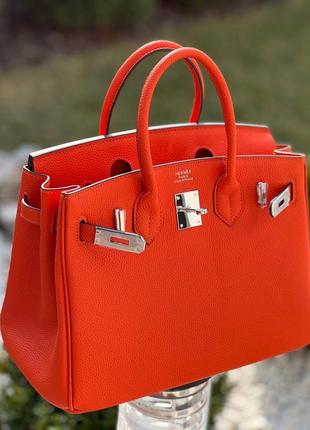 Сумка кожа в стиле hermes 3