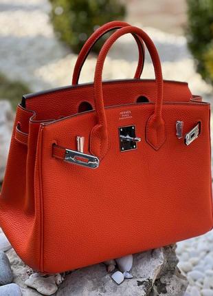Сумка кожа в стиле hermes 2