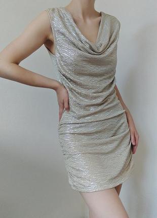 Стильна сукня з затяжками плаття коротке блискуче плаття міні вінтажне плаття
