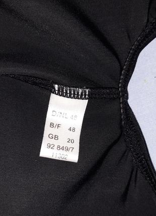 Купальник сдельный черный с утяжкой большого размера 52 / 18 сплошной цельный