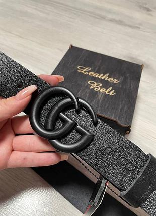 Ремінь пояс чоловічий шкіряний в стилі gucci /ремень пояс мужской кожаный