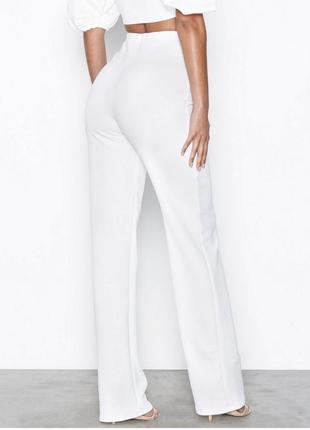 Білі штани/брюки з високою посадкою 🤍