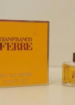 Eau du matin gianfranco ferre parfum, винтаж, редкость, миниатюра2 фото