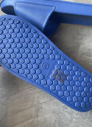 Шлепанцы 42 мужские слайда синие голубые шлепки