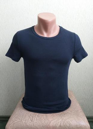 Футболка синяя. термофутболка.