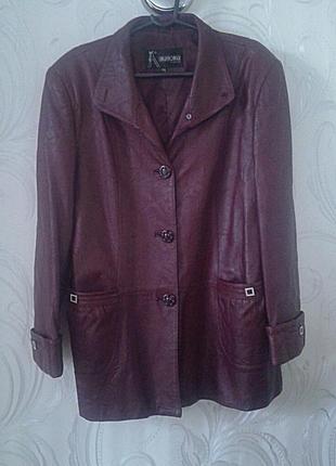 Женская кожаная куртка, пиджак