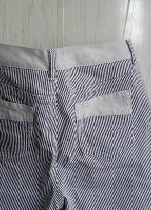 Стильні брюки капрі бриджі в дрібну смужку marks&spencer uk 8/36/s marks & spencer4 фото