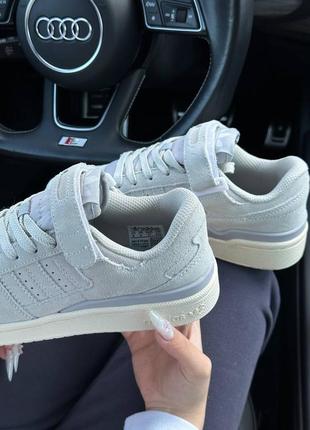 🔥жіночі кросівки adidas forum low grey suede3 фото