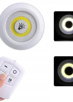 Комплект led светильников с пультом и таймером led light with remote control set (3 светильника)4 фото