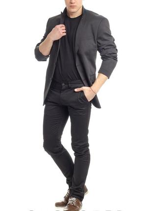 Zara мужской жакет пиджак черный