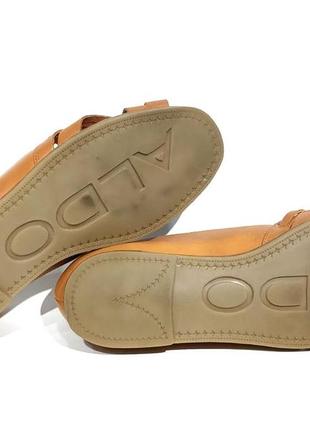 Кожаные женские летние туфли мокасины aldo7 фото