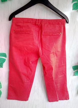 Стильні штани капри бриджі на 10 років 140 см зріст червоні zara3 фото