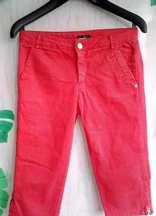 Стильні штани капри бриджі на 10 років 140 см зріст червоні zara4 фото