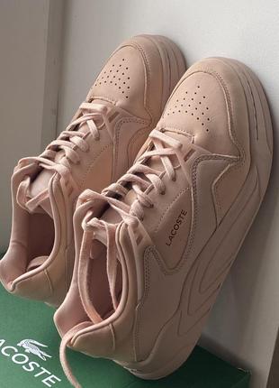 Кроссовки женские розовые lacoste court slam pink6 фото