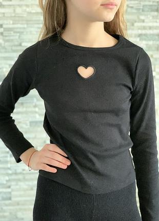 Дитячий лонгслів zara/ реглан в рубчик зара/детский лонгслив