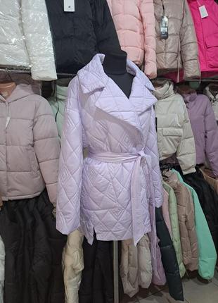 Ультрастильная стеганая весенняя куртка пиджак демисезонная батал большие размеры6 фото
