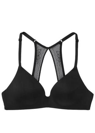 Повседневный удобный мягкий бюстгальтер с кружевом на спине the t-shirt lightly-lined wireless bra3 фото