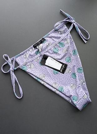 Плавки женские високие на завязках низ от купальника