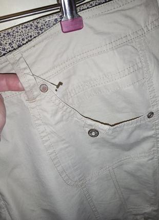 Натуральные-коттон,укороченные брюки-бриджи с карманами,2 в 1,большого размера,s.oliver5 фото