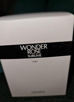 Zara wonder rose sublime edt 90ml4 фото