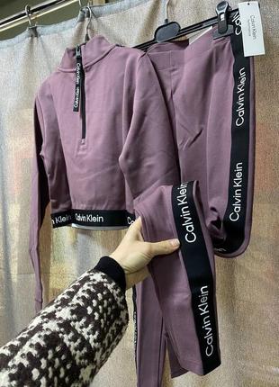 Костюм лосины леггинсы кроп топ оргард calvin klein оригинал3 фото