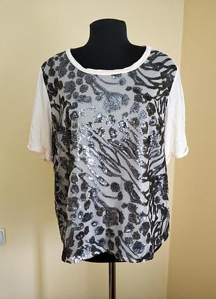 Нова блузка atmosphere з вишивкою паєтками