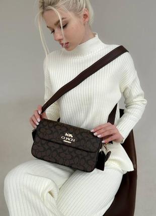 Сумка coach crossbody chocolate