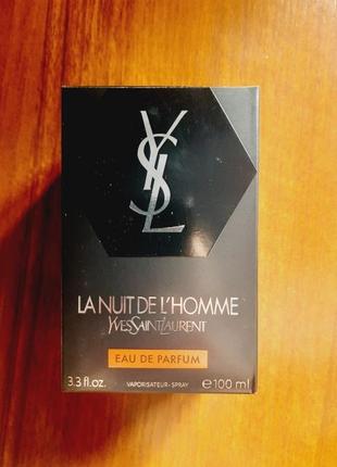 La nuit de l'homme yves saint laurent ив сен лоран ля нуит чоловічий парфум 100мл чоловічі духи парфумована вода мужская парфюмированная вода 100мл