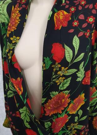 Блуза с цветочным принто5 фото