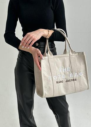 Сумка marc jacobs the softshot shoulder bag item textile light beige7 фото
