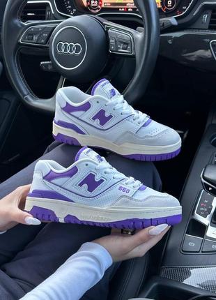 🔥женские кроссовки new balance 550 white violet