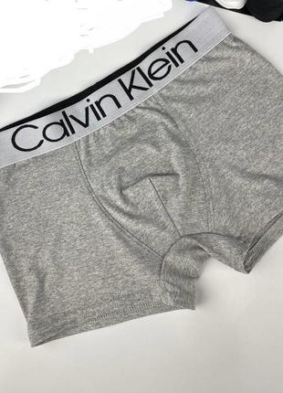 Чоловічі труси боксери calvin, труси кельвін - розмір 3xl - сірий колір