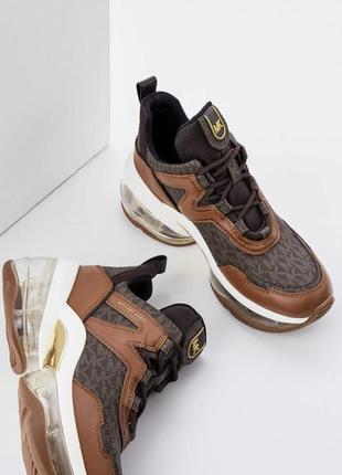 Кросівки michael kors olympia extreme logo and leather trainer