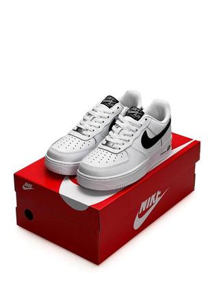 Женские кроссовки nike air force 1 all white black