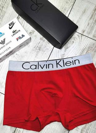 Чоловічі труси боксери calvin black edition, труси кельвін - розмір m - червоний колір