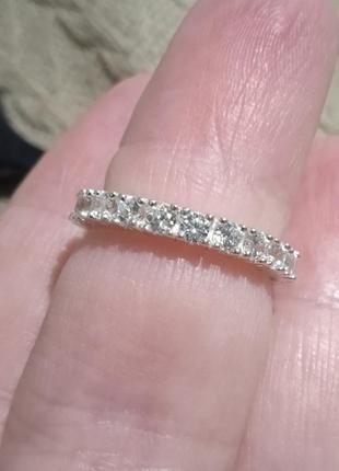 Кольцо серебро, р.17