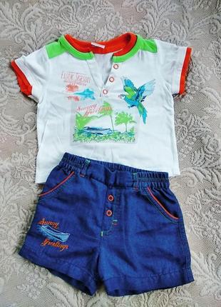 Костюм летний р. 68-74, 6-9мес.