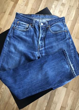 Чоловічі темно сині  джинси levi's strauss 501