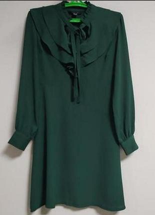 Коротка платя сукня ізумрудний колір