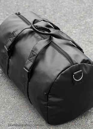 Мужская дорожная спортивная сумка с отделом для обуви черная из эко кожа для тренировок вместительная на 31 л7 фото