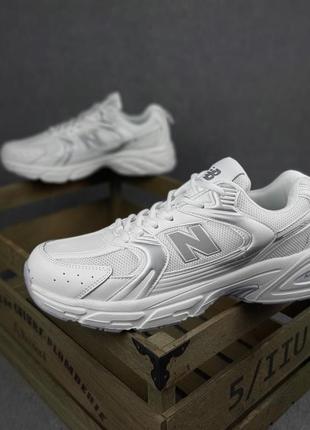 Мужские белые с серым кроссовки в сетку new balance 530 🆕 нью баланс ...