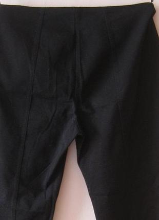 Вечерние брюки бедровки женские черные, с гипюровыми вставками, р.42 наш 485 фото
