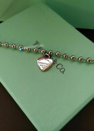 Браслет в стиле тиффани стальное сердце