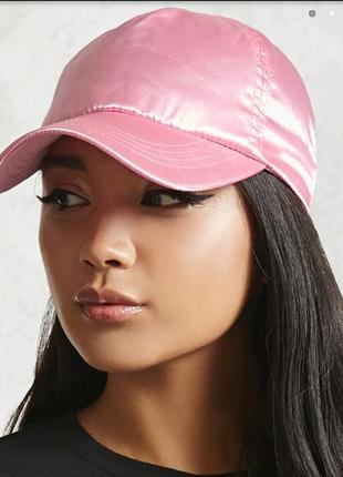 Кепка, бейсболка forever 21 satin baseball cap (два цвета), р.542 фото