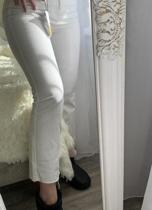Джинсы брюки брюки белые с биркой коттон4 фото