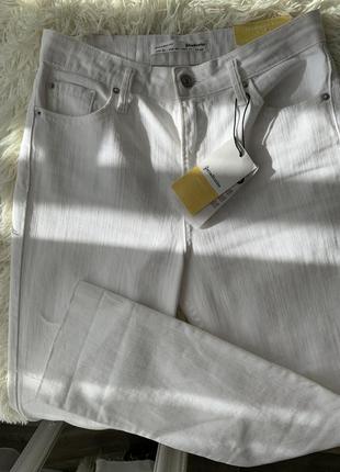 Джинсы брюки брюки белые с биркой коттон8 фото