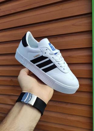 Кеди adidas samba white&black