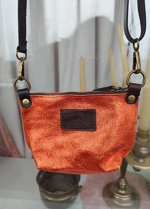 Маленькая сумка из нат кожи borse in pelle