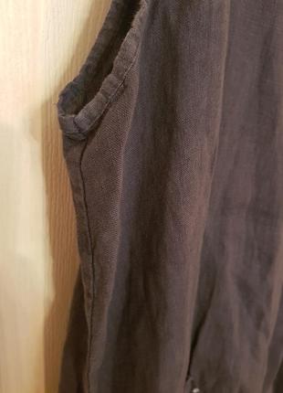 100% льон! стильна блуза#туніка стиль бохо італія7 фото