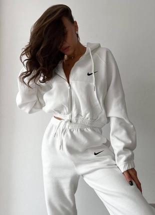 Костюм двойка,костюм в стиле nike,укороченное худи,худа на замочке,кофта с капюшоном,джоггеры,штаны с высокой посадкой,спортивные штаны